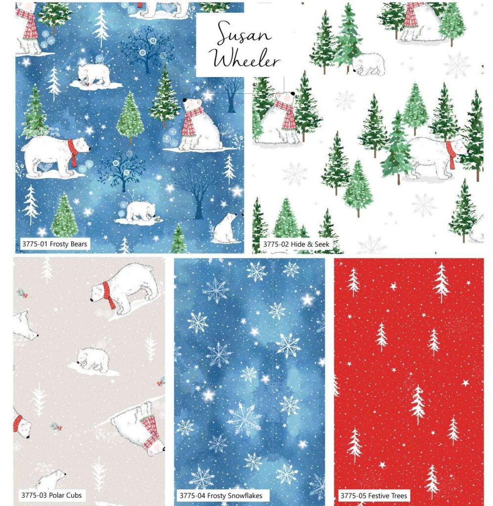 NEW Craft Cotton Co. A-Roar A-Frost Fat Quarter Pack by Susan Wheeler