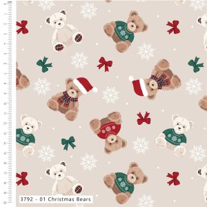 NEW Craft Cotton Co. Christmas Toy Box - Christmas Bears