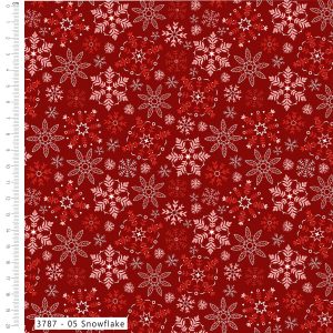 NEW Craft Cotton Co. Scandi Spirit - Snowflake Red