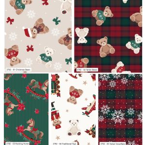 NEW Craft Cotton Co. Christmas Toy Box 5 Fat Quarter Pack
