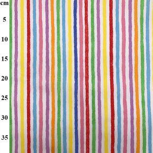 Cotton Poplin - Rainbow Stripe