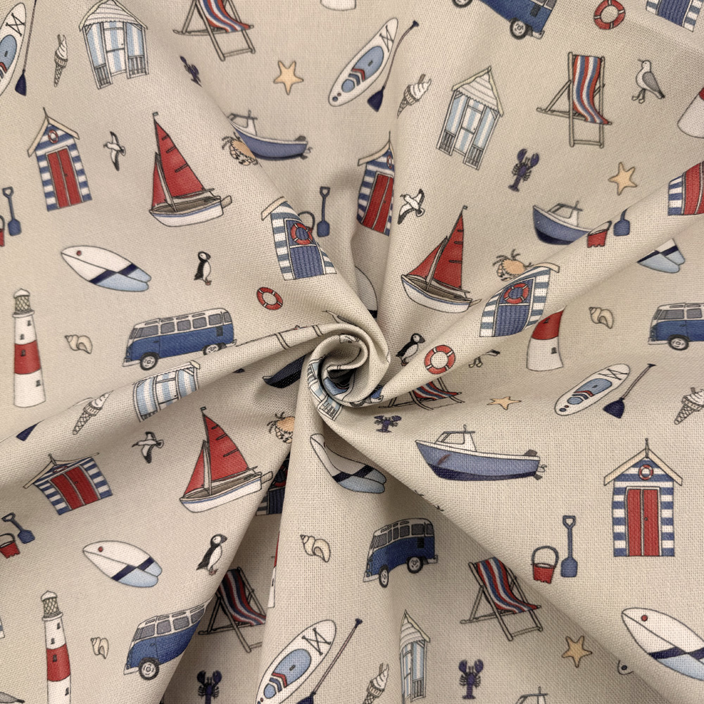 Cotton Panama - Seaside Stories Linen - Image 2