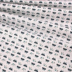 Henry Glass Fabrics - Friendship Garden: Mini Butterfly White
