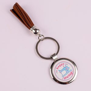 Happy Sewing Key Ring