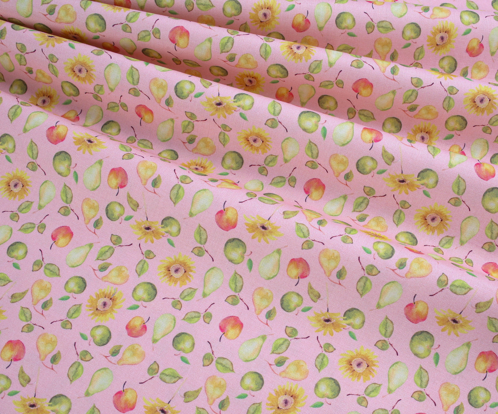 PRE ORDER Debbie Shore Picked With Love Organic Cotton - Apples and Pears Pink