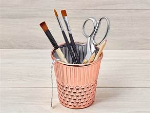 Thimble Desk Craft Organiser - Rose Gold