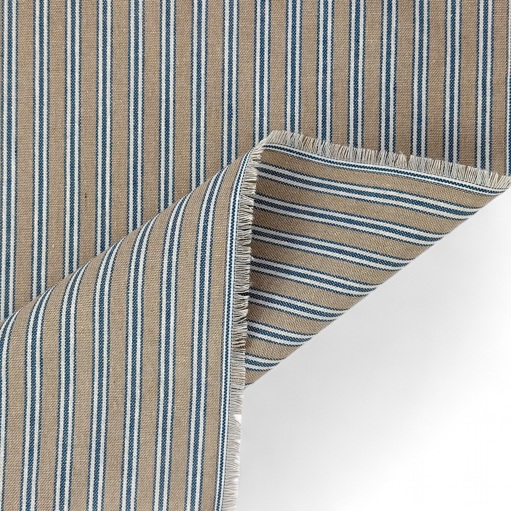 Cotton Rich Panama - Regency Ticking - Azure