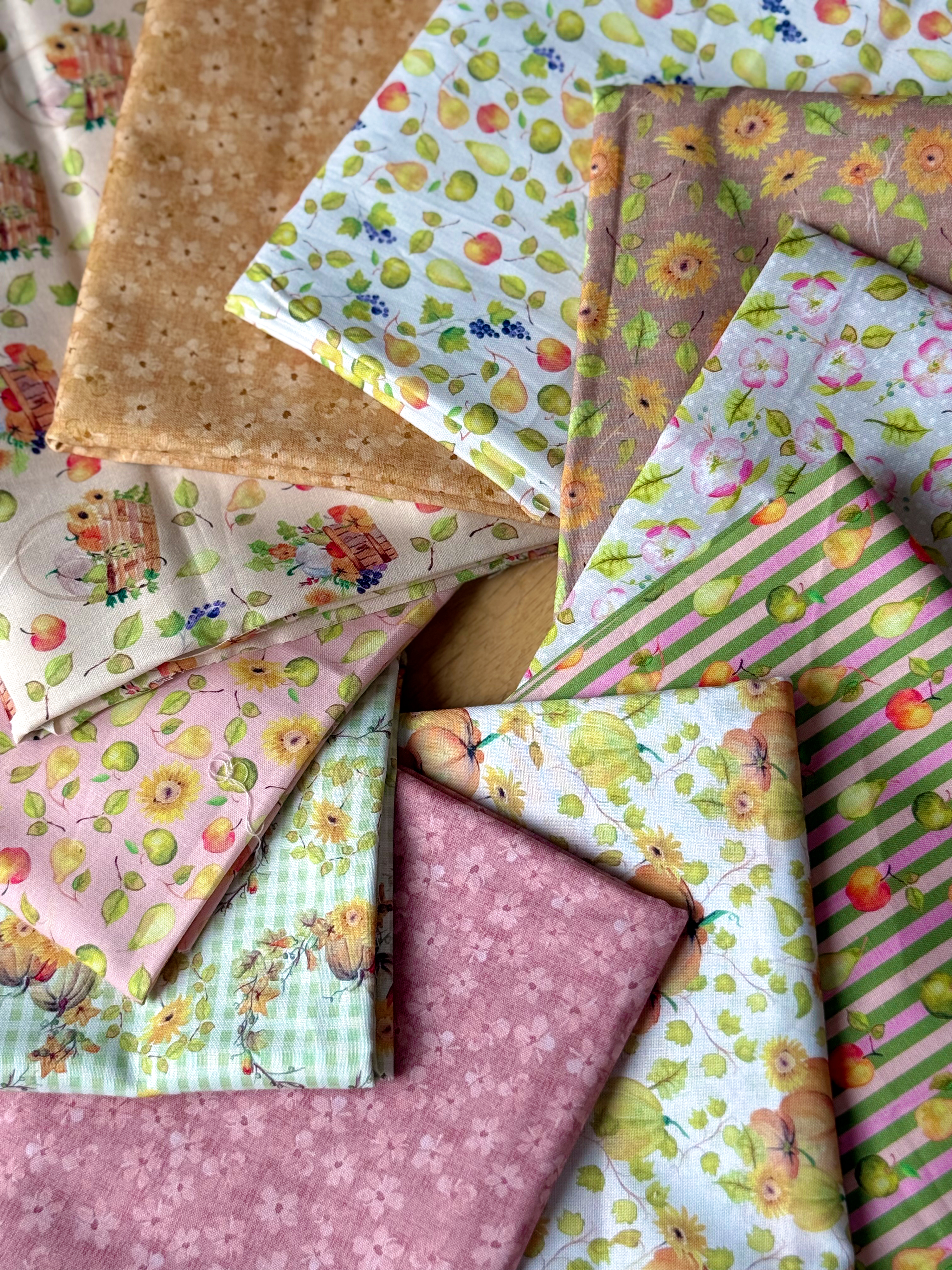 PRE ORDER Debbie Shore Picked With Love Organic Cotton Half Metre Bundle