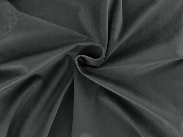 Velvet Plush Fleece - Slate Grey - 0.5m piece