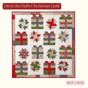 Deck the Halls Christmas Quilt Pattern - PDF Download
