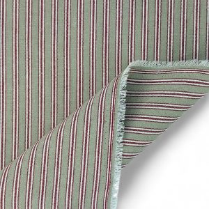 Cotton Rich Panama - Regency Ticking - Red
