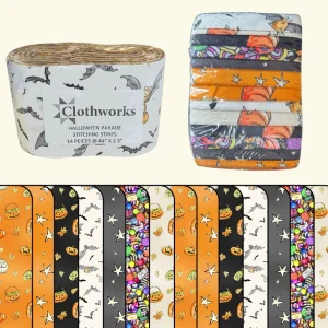 Clothworks - Halloween Parade 2.5'' Stitching 14 Strips