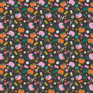 Figo Fabrics - Bits and Bobs Notions on Black