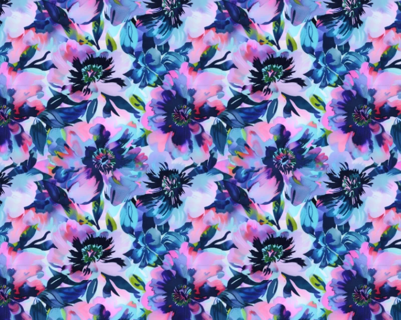 Linen Mix - Expressive Floral