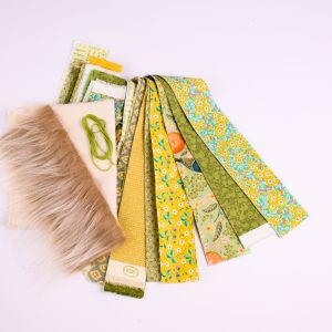 Half Yard Sewing Club Member Project - Patch the Pumpkin Gnome Kit - Green/Yellow