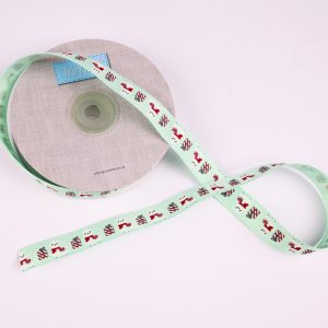 Grosgrain Llamas 15mm wide ribbon - 20m roll