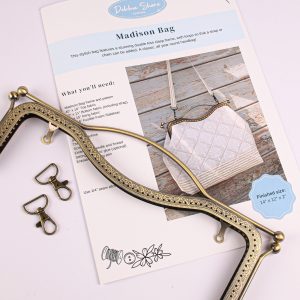 Madison Bag Clasp Frame, Swivel Clasps, Pattern and Instructions - Bronze