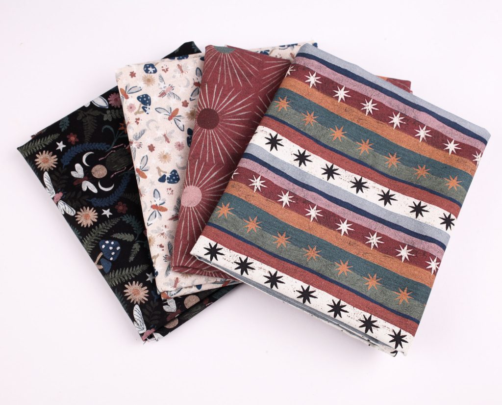 3 Wishes Fabrics - Midnight Prowl 4 Fat Quarters