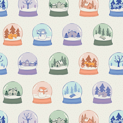 Art Gallery Fabrics - Frost & Fir Snowglobes