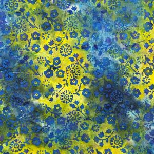 20% off Batiks - Green and Blue Floral