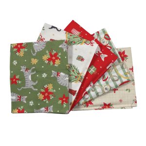 Festive Felines - 5 Piece Fat Quarter Pack