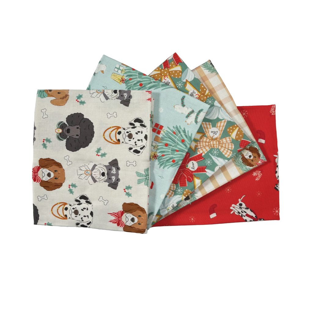 Holly & Hounds - 5 Piece Fat Quarter Pack