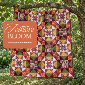 Folklore Bloom × Cottagecore Stars Quilt Top Fabric Bundle