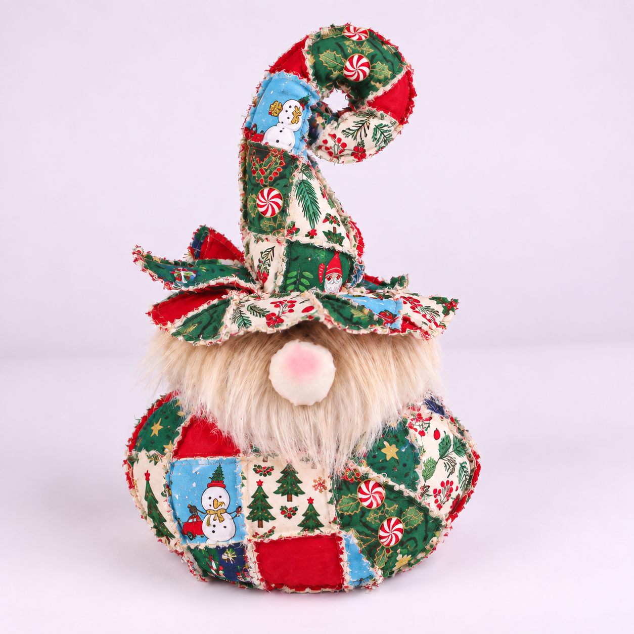 Half Yard Sewing Club Member Project - Patch the Pumpkin Gnome Kit -Christmas - Image 2