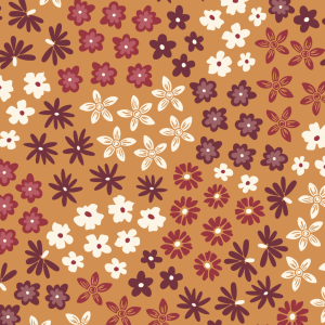 Viscose - Kimberley Hind Folklore Bloom Meadow Cluster Mustard