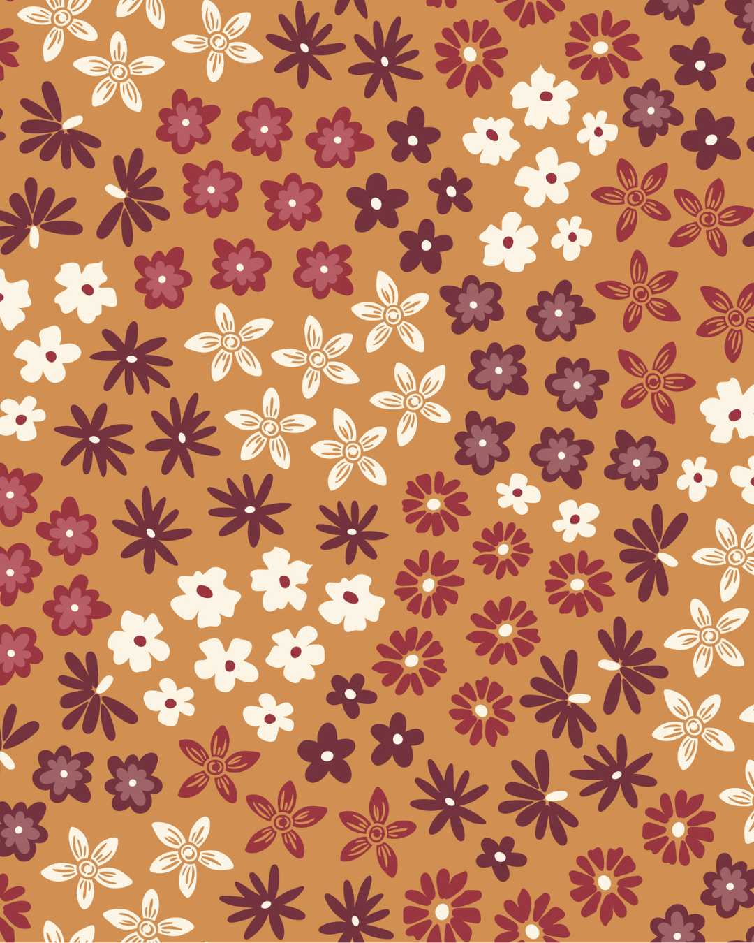 Viscose - Kimberley Hind Folklore Bloom Meadow Cluster Mustard