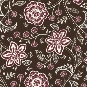 Viscose - Kimberley Hind Folklore Bloom Etched Flora Brown