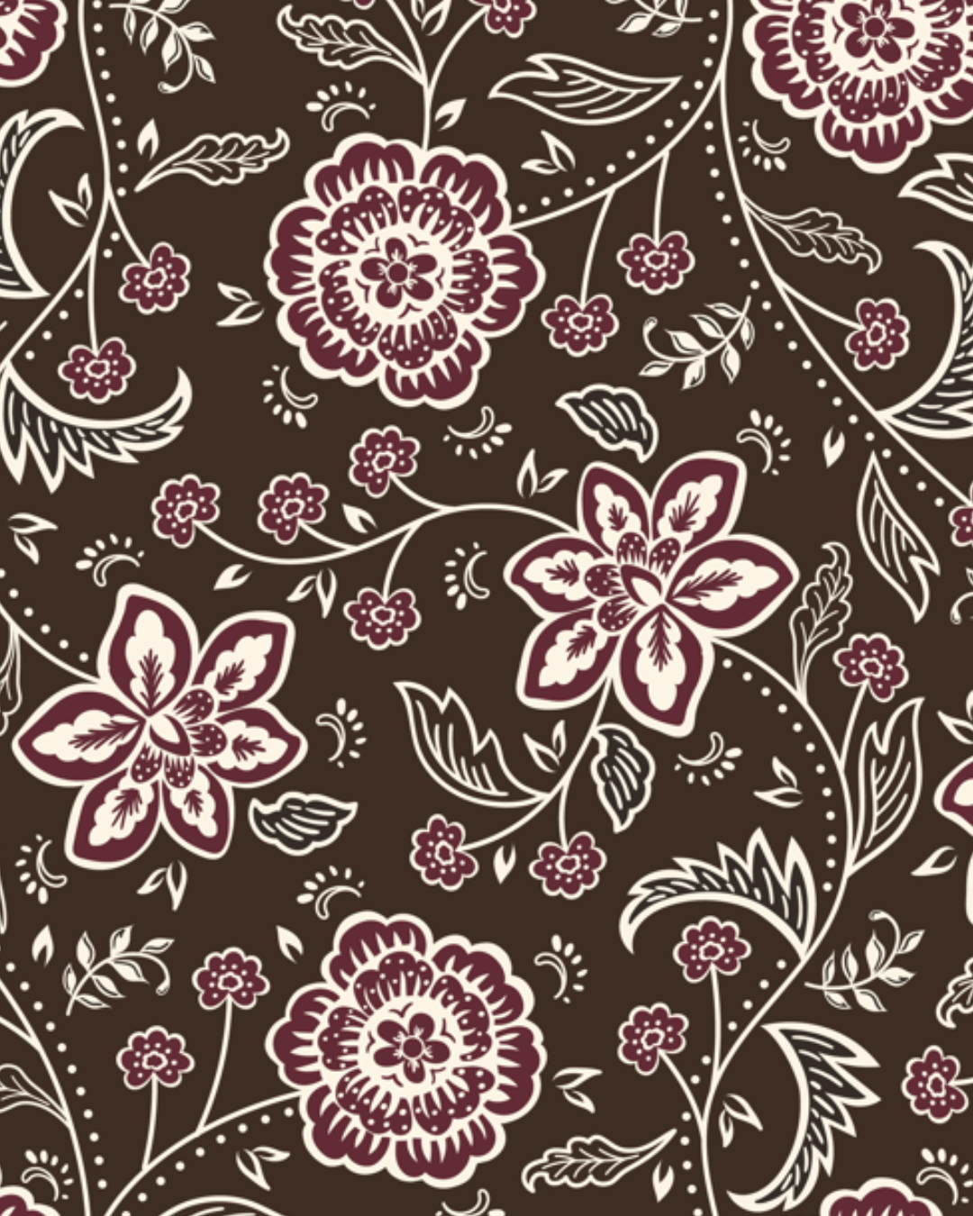 Viscose - Kimberley Hind Folklore Bloom Etched Flora Brown