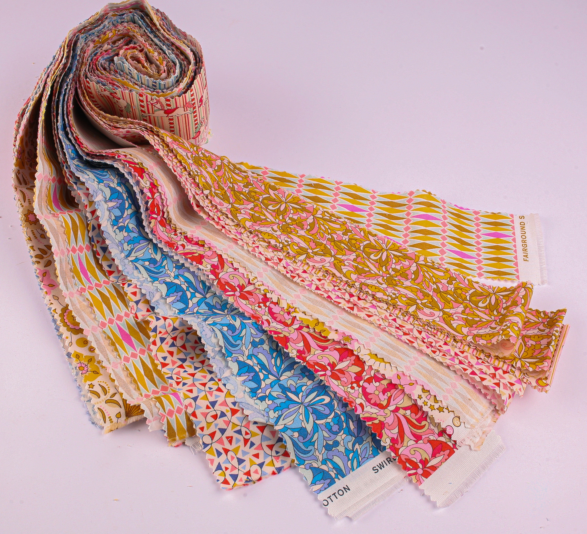 Summer Fair Collection by Liberty Fabrics: 40 Fabric Strips - open roll