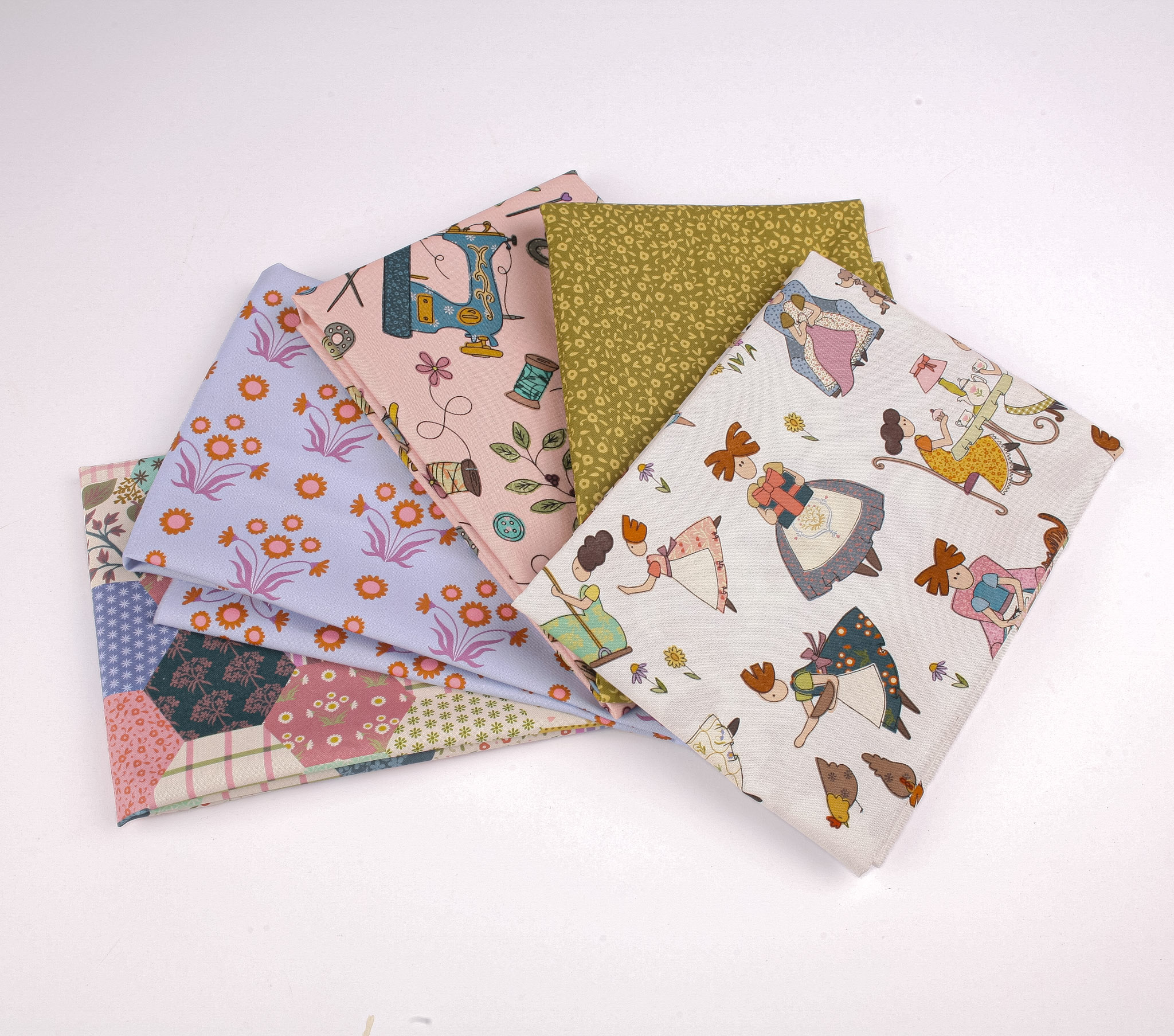Ada and Pearl Cotton - 5 x Fat Quarter Bundle - Image 7