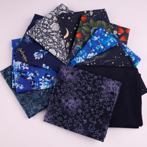 Mystery Bundle- Ten Fat Quarters - Deep Blue