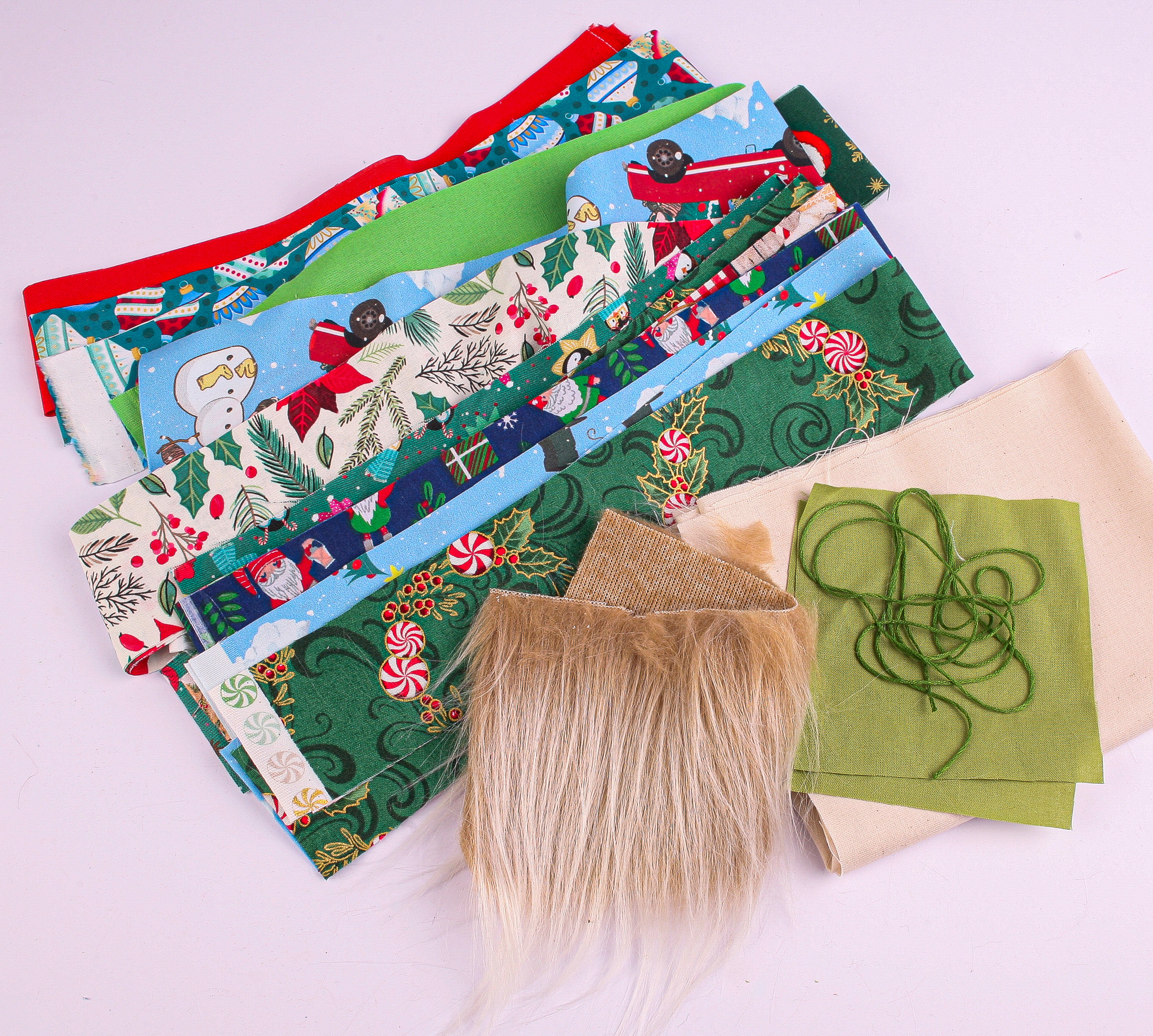 Half Yard Sewing Club Member Project - Patch the Pumpkin Gnome Kit -Christmas