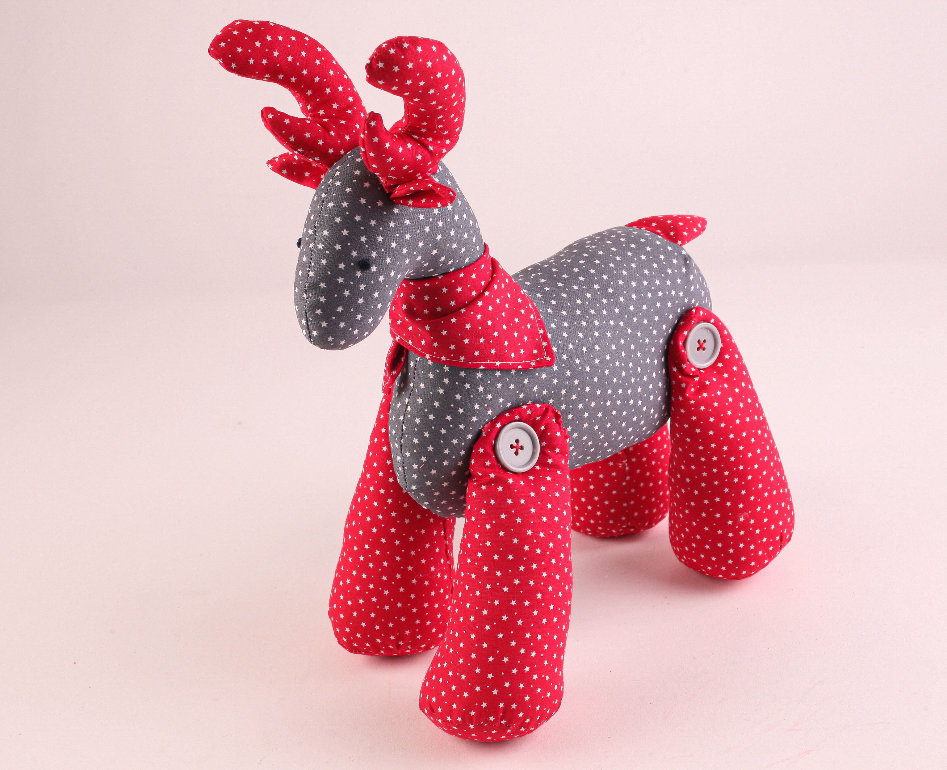 Rodney the Reindeer Sewing Pattern by Debbie Shore - PDF Download - Image 2
