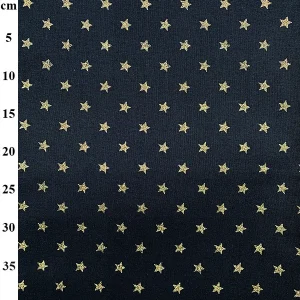 John Louden Christmas - Silver Stars on Navy