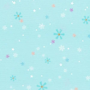 Robert Kaufman Fabrics: Wintertime - Christmas Snowflakes Blue