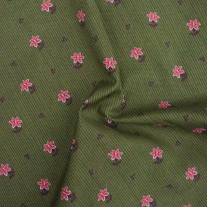 Kimberley Hind Folklore Bloom - Green Posy Stripe