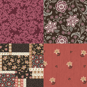 Kimberley Hind Folklore Bloom 4 Fat Quarter Pack - Etched Flora