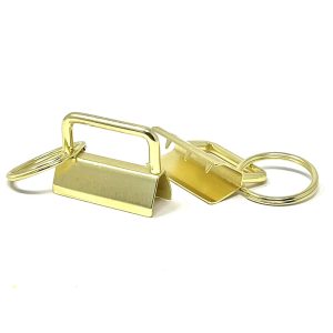 Key Fob - 25mm - Gold - Pack of Two