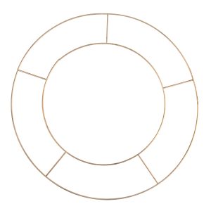 Wire Wreath Base - 20.3cm Gold