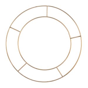 Wire Wreath Base - 30.5cm Gold