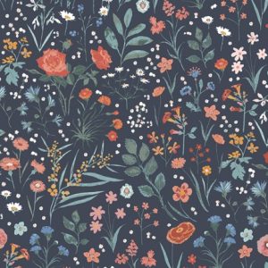 AGF Florence - Primavera al Tramonto Navy Floral