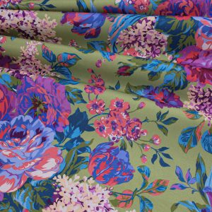 Robert Kaufman Fabrics - Chelsea Bloom Green
