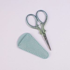 Ornate Stainless Steal Embroidery Scissors - Blue