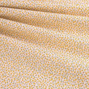 Sevenberry Fabrics Cotton Printed Broad Cloth - Yellow Floral