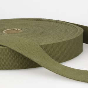 1" Wide Webbing for Bag Handles - Khaki (per metre)