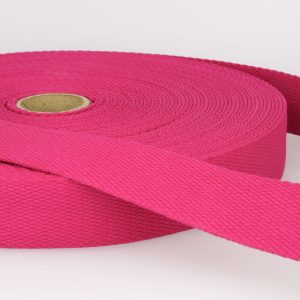 1" Wide Webbing for Bag Handles - Pink (per metre)